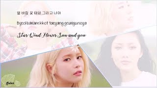 MAMAMOO (마마무) – Star Wind Flower Sun (별 바람 꽃 태양) HAN/ROM/ENG LYRICS