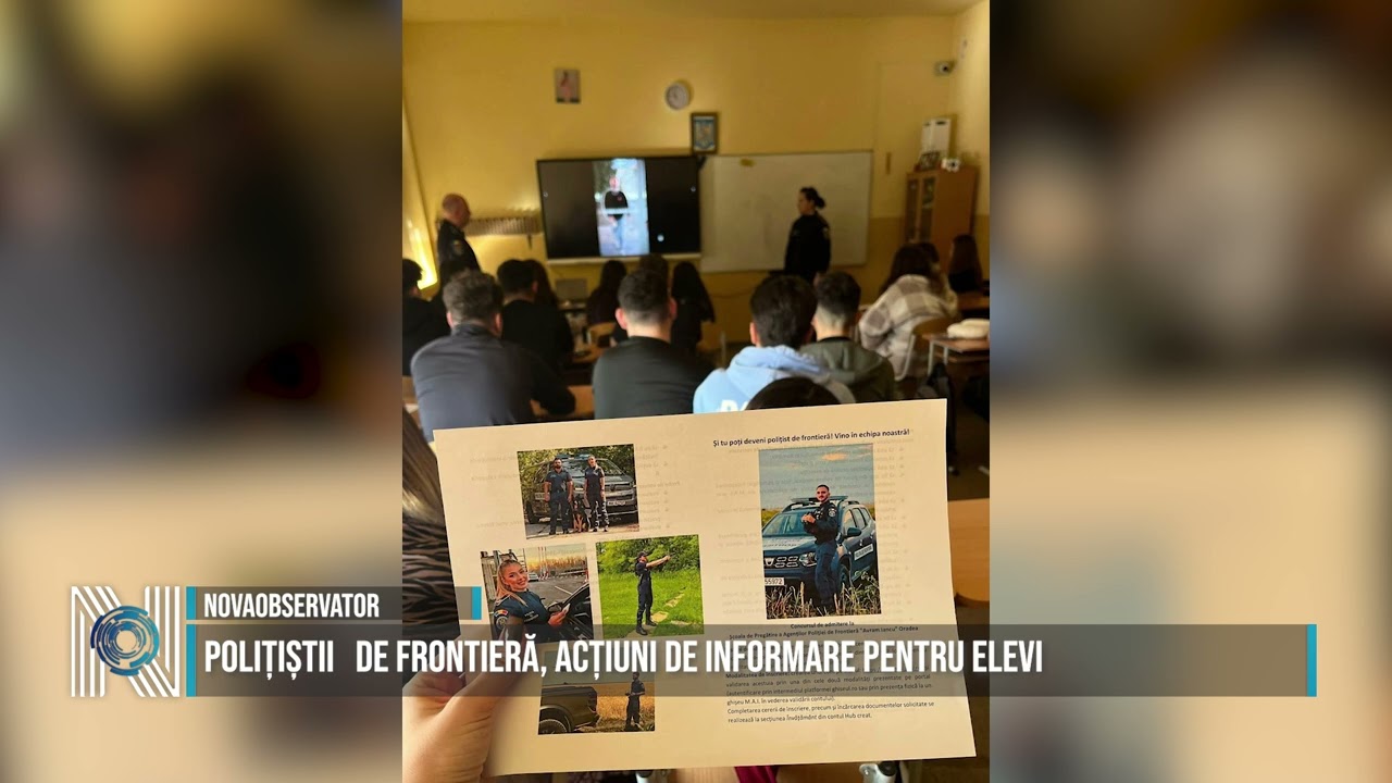 Polițiștii de frontieră, acțiuni de informare pentru elevi