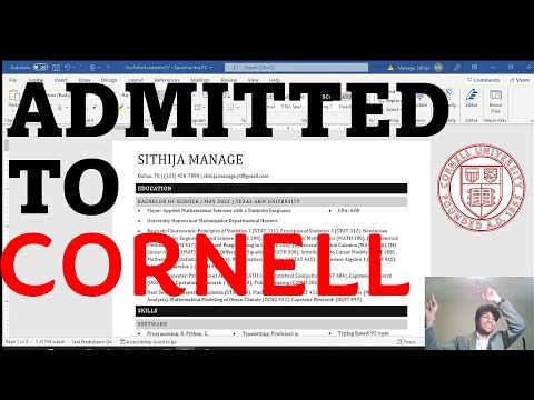 HOW TO FORMAT YOUR RESUME/CV FOR GRAD SCHOOL