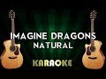 Natural Imagine Dragons LOWER Key Acoustic Guitar Karaoke Instrumental Lyrics Cover