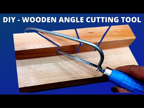 DIY - HOW TO MAKE AT HOME WOODEN ANGLE TOOL 45 DEGREES