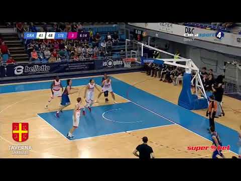 Play of the game CSM Oradea - CSM Steaua București EximBank 68-82: Marius Runkauskas