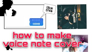 How to make instagtam voice note cover song | instagram viral recording cover style filter