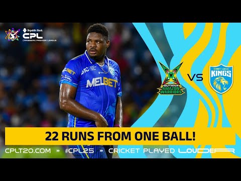 Romario Shepherd Hits INCREDIBLE 22 Runs in ONE Ball! | CPL 2025