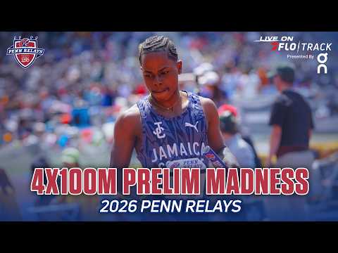 Thrilling Penn Relays 4x100m HS Boys Prelim Sections