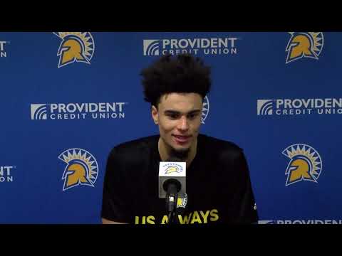 MBB POSTGAME vs. N. Dakota:  SJSU Fr. FWD Trey Anderson(12/3/21)