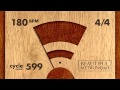 180 BPM 4/4 Wood Metronome HD
