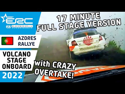 FULL STAGE Rally Onboard - Famous Volcano Ridge stage from ERC Azores Rallye 2022