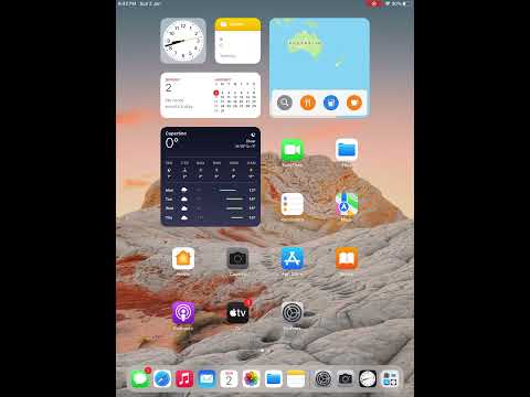how to enable disable grid line in camera in ipad 8