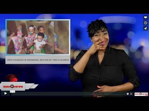 Mom charged in drowning deaths of two children (ASL - 3.12.19)