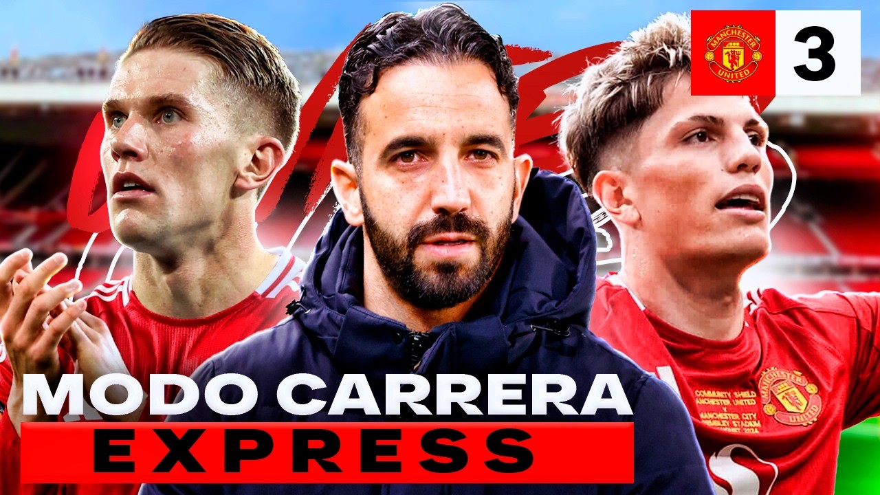 RUBEN AMORIN LLEGA al MANCHESTER UNITED para SALVARLO! | Modo Carrera Express #3