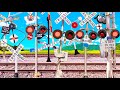 The American Railroad Crossings Helping A Fallen Crossing