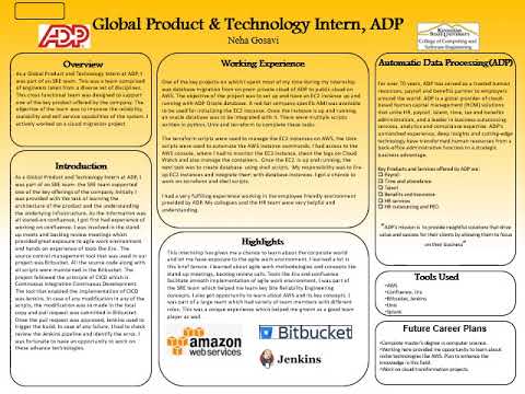 Summer 2020 Internship, ADP: Neha Gosavi