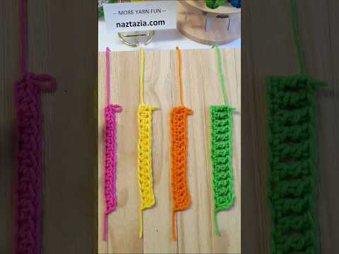 How to Crochet Foundation Single Crochet #shorts