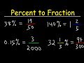 Percent to Fraction Conversion Shortcut! Percent to Fraction Conversion Shortcut!