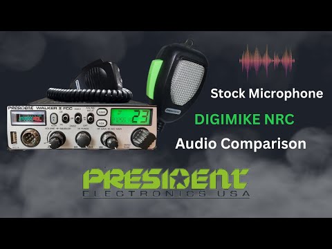 President DIGIMIKE Audio Demonstration with a President Walker II AM CB Radio