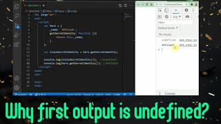 #4| JavaScript interview questions | Why first output is undefined| By Akhilesh