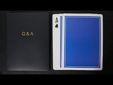 Q & A Jumbo Three Card Monte by TCC - Magicland.se