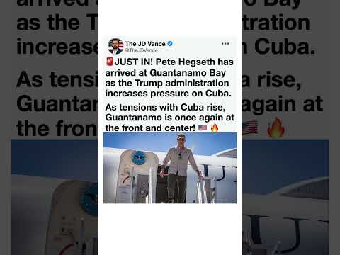 Pete Hegseth at Guantanamo? 🇺🇸
