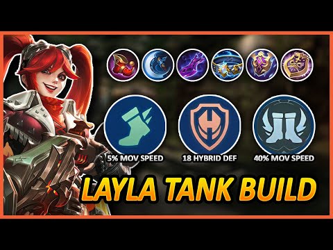Layla TANK Build Combined with CRITICAL Item (Goodbye Scarlet Phantom 😭) - Layla Montage Eps 2