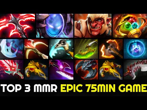 TOP 3 MMR Epic 75min Game — Stygian Desolator Arc Warden vs Apex Troll Warlord 7.28 Dota 2
