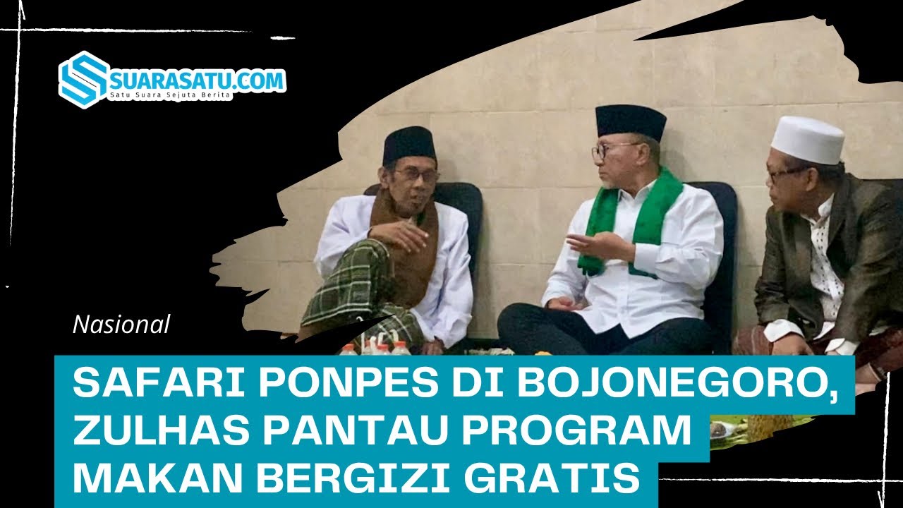 Sambangi Ponpes di Bojonegoro, Zulhas Pantau Program Makan Bergizi Gratis
