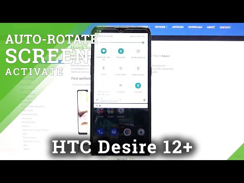 How to Turn On Rotate Screen on HTC Desire 20+ - Turn Screen Automatically