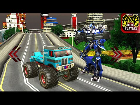 US Police Monster Truck Robot (Tank Mission) - Android Gameplay FHD