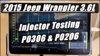 2015 Jeep Wrangler 3.6L - Fuel Injector Open Circuit Diagnostic DTCs P0306 & P0206