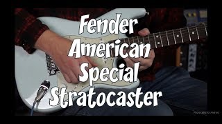 Video thumbnail for Fender American Special Stratocaster, Sonic Blue by Rich Bischoff