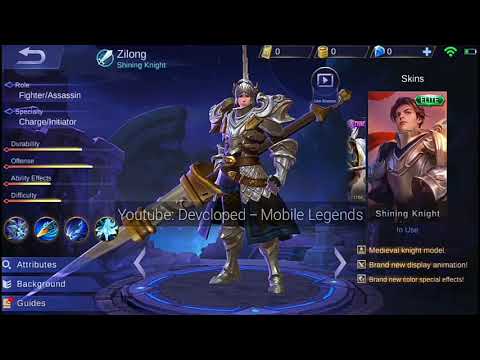 Mobile Legends New Skin Zilong Shining Knight