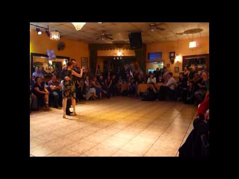  Andrea Misse  and  Javier Rodriguez  are  dancing  to  the  tango  "  Danza Maligna  "