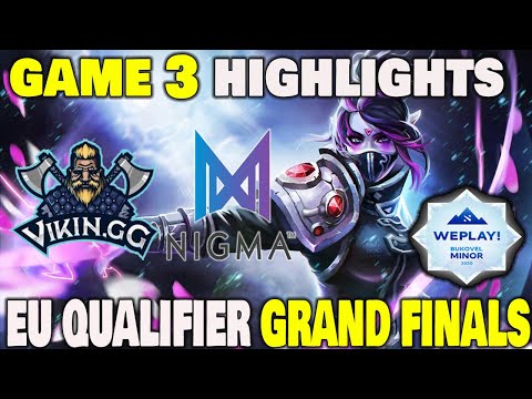 VIKIN.GG VS NIGMA GAME 3 Bukovel Minor EU Qualifier Grand Finals
