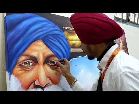 Kala Utsav 2022-23 Visual Arts  (2 -Dimensional) Male 2nd Position Punjab Sharanpreet Singh