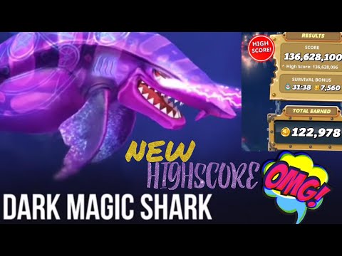 NEW DARK MAGIC SHARK HIGHSCORE! - Hungry Shark World