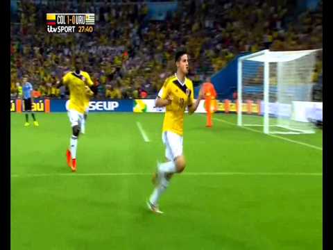 2014 World Cup rd of 16: Colombia v Uruguay