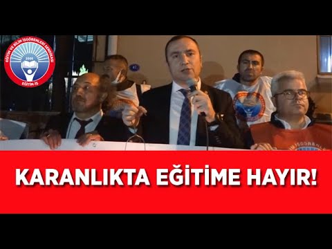 Genel Başkanımız Kadem Özbay, İzmir`in Kemalpaşa İlçesi`ndeki, Ayşe Hatun Türkmen Ortaokulu ile birlikte ikili eğitim yapan Ulucak Anadolu Lisesi`nin önünde basın açıklaması yaptı. | EĞİTİM İŞ