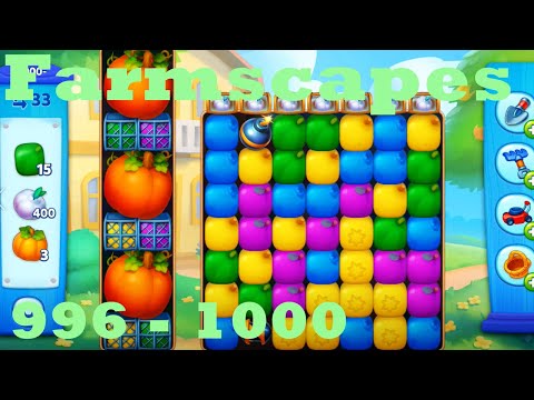 Farmscapes Level 996 - 1000 HD Gameplay Walkthrough |  3 - match game | android | ios | pc | app
