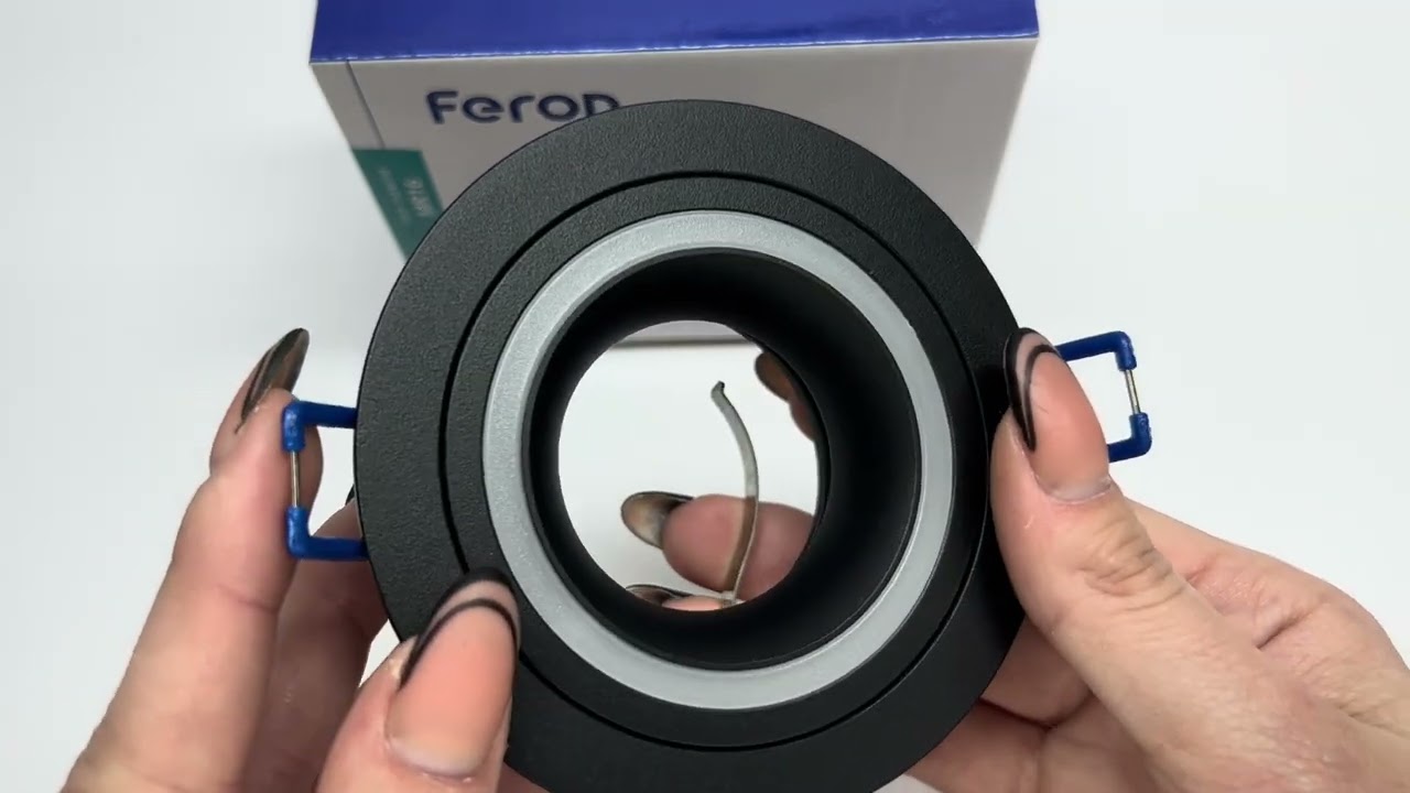 Врезной поворотный точечный светильник FERON DL6130 MR-16 черный 01791