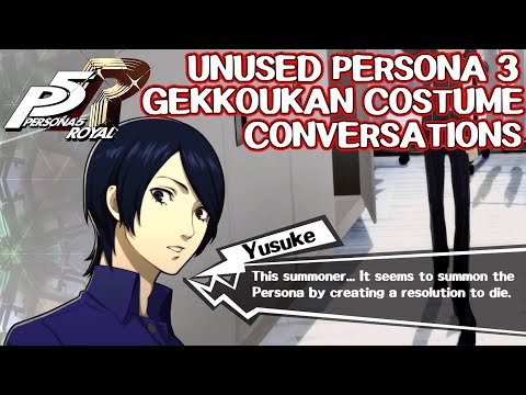 All unused Gekkoukan costume conversations - Persona 5 Royal
