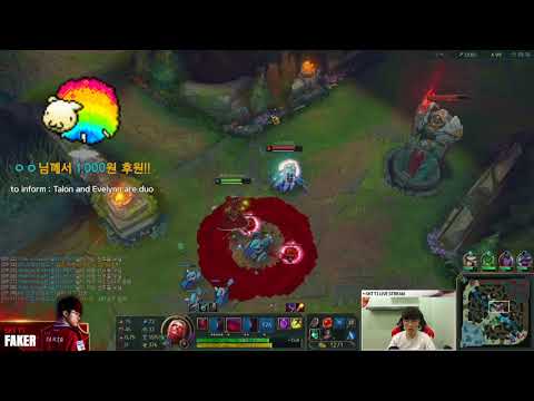 VLADIMIR VS TALON MID // FAKER STREAM KOREAN RANK PATCH 8.9