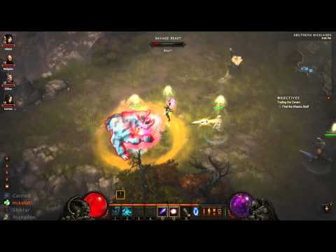 Let's Play Diablo 3 - Part 9 [4P CO-OP & WIZARD]