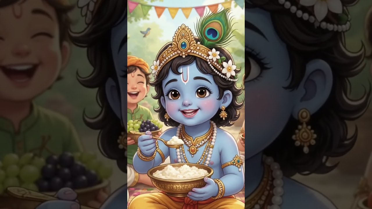 श्रीकृष्ण का जन्मदिन क्यों मनाते हैं? 🦚🎂 | कान्हा की मजेदार कहानी | Krishna Birthday Story