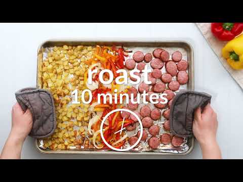 How to Make: SHEET PAN SAUSAGE, PEPPERS, ONIONS, AND POTATOES