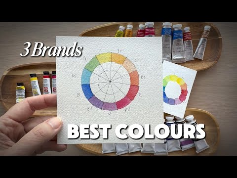 BEST COLOURS for a Limited Watercolour Palette (3 Popular Brands)