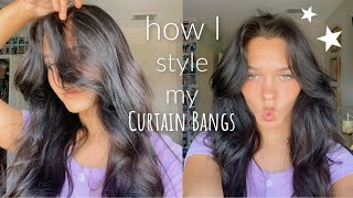 I got curtain bangs! How do I style them?