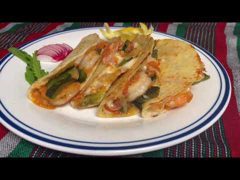 TACOS GOBERNADOR ,TACOS DE CAMARONES
