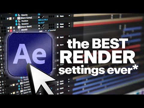 The BEST Render Settings for Exporting in After Effects (HIGHEST Quality) | Tutorial