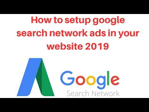 How to setup google search network ads in your website 2019