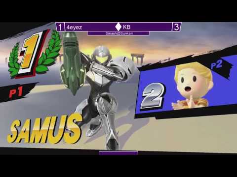 Smash@Sunken 32 Smash4 - 4eyez (Lucas) vs KB (Samus) - SSB4 Winners Semis